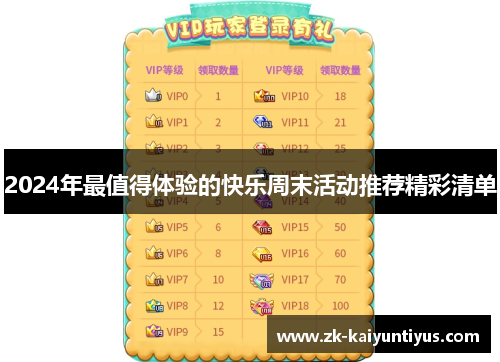 2024年最值得体验的快乐周末活动推荐精彩清单